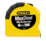 Stanley 33-591 - 8m/26' x 1" MaxSteel Tape Rule (cm Graduation)