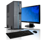 Máy tính Desktop CybertronPC Essential E2200 Intel Dual Core (PCESS2IDE2200) E3400 (Intel Celeron DC E3400 2.60GHz, RAM 2GB, HDD 1TB, VGA Onboard, PC DOS, Không kèm màm hình)