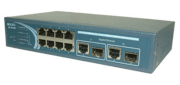 RUBYTECH ES-2310C 8-Port L2 Managed Fast Ethernet Switch + 2 TP/SFP Gigabit Dual Media