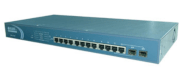 RUBYTECH PSGS-1112C 12-Port PoE Web-Smart Gigabit Ethernet Switch with 2 SFP