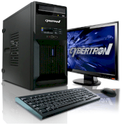 Máy tính Desktop CybertronPC Desktop Essential 3201A System (DT3201A) (AMD Athlon II X4 640 3.0GHz, RAM 4GB (2x2GB), HDD 1TB, VGA Onboard, PC DOS, Không kèm màm hình)