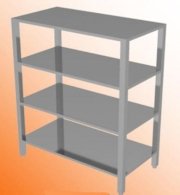 Kệ phẳng inox 4 tầng 1200x500x1500mm