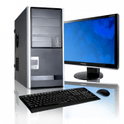 Máy tính Desktop Cybertronpc Essential AMD System PCESS2ALE1600 (AMD Athlon 64 LE-1640 2.70GHz, Ram 2GB, HDD 160GB SATA2, Cyber EA013 40 Mid-Tower Black 350W PSU Chassis)
