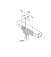 Đệm chữ U - Phụ kiện thanh chống đa năng Cát Vạn Lợi CVL4047