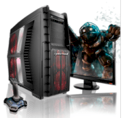 Máy tính Desktop CybertronPC Hurricane AMD Hexa-Core Gaming PC (GM2261A) (AMD FX 6100 3.30GHz, RAM 4GB, HDD 1TB, VGA 3x Radeon HD5450, Microsoft Windows 7 Home Premium 64bit, Không kèm màn hình)