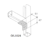 Đệm góc - Phụ kiện thanh chống đa năng Cát Vạn Lợi CVL1026