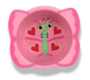 Tô nhựa hồng cho bé gái Sunny Patch Bella Butterfly Bowl D21