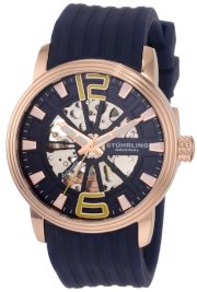 Stuhrling Original Men's 1078.3346C6 Classic Delphi Achilles Automatic Skeleton Blue Watch