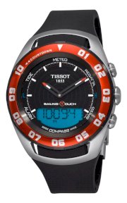 Tissot Men's T0564202705100 Sailing Touch Black Chronograph Dial Watch