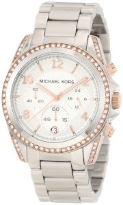 Michael Kors Quartz Runway Rose Goldtone Silver Dial Women's Watch MK5459