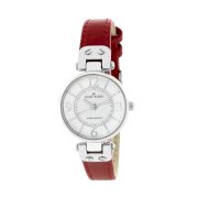 Đồng hồ AK Anne Klein Women's 109443WTRD Silver-Tone White Dial and Red Leather Strap Watch