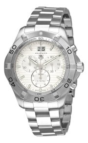 TAG Heuer Men's CAF101F.BA0821 Aquaracer Quartz Silver Chronograph Dial Watch