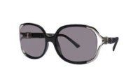 Fendi fs5019 001 black silver plastic gray shaded lens sunglasses shades 