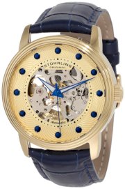 Stuhrling Original Men's 107D.3335C31 Delphi Helios Automatic Skeletonized Gold Dial Watch
