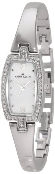 Đồng hồ AK Anne Klein Women's 10/9715MPSV Swarovski Crystal Accented Silver-Tone Bangle Watch