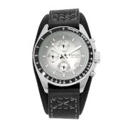 Đồng hồ Fossil Men's CH2598 Decker Black Topring Chronograph Silver Dial Watch