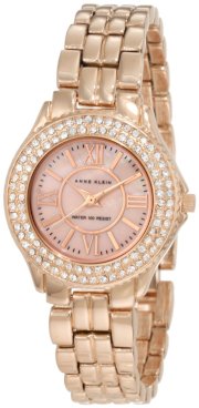 Đồng hồ AK Anne Klein Women's 10/9536RMRG Swarovski Crytals Accented Rose-Gold Tone Bracelet Watch