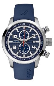 Nautica Men's N17580G NCT 400 Navy Resin and Blue Dial Watch