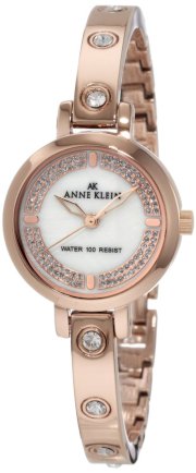 Đồng hồ AK Anne Klein Women's 10/9752MPRG Swarovski Crystal Accented Rosegold-Tone Bangle 