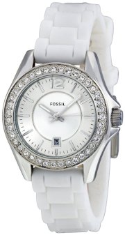 Fossil Women's ES2878 Riley Silver Dial Watch