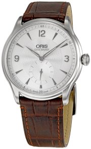 Oris Men's OR396-7580-4051LS Artelier Silver Dial Watch
