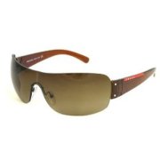 Authentic Prada Sunglasses SPS 07F Brown 4AN-6S1 SPS07F 