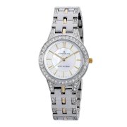 Đồng hồ AK Anne Klein Women's 109433MPTT Swarovski Crystal Two-Tone and Mother-Of-Pearl Dial Bracelet Watch