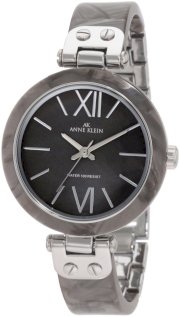 Đồng hồ AK Anne Klein Women's 10/9653GMGY Grey Marbleized Resin Bangle Silver-Tone Watch