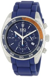 ESQ by Movado Men's 07301390 Sport Classic Chrono Stainless-Steel Blue Silicone Strap Watch
