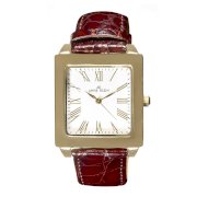 Đồng hồ AK Anne Klein Women's 108210MPBN Gold-Tone Brown Croco-Grain Leather Watch