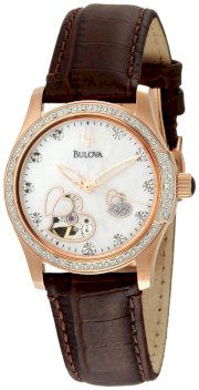 Đồng hồ Bulova Women's 98R139 Automatic and Mechanical Diamond Mother-Of-Pearl Dial Watch