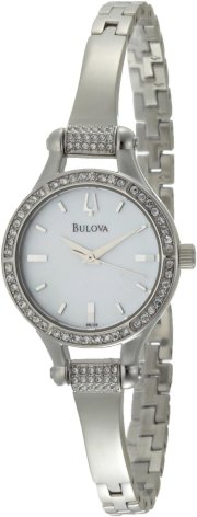 Đồng hồ Bulova Women's 96L128 Crystal Bangle Mother-Of-Pearl Dial Watch