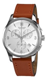 Victorinox Swiss Army Men's 241480 Alliance Silver Chronograph Dial Watch