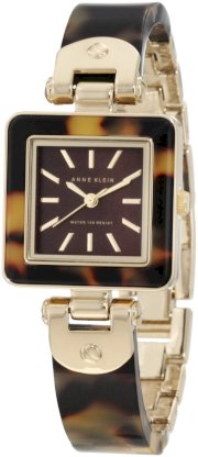 Đồng hồ AK Anne Klein Women's 10/9940BMTO Tortoise Enamel Gold-Tone Bangle Watch