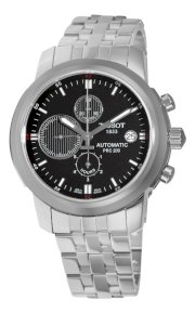 Tissot Men's T0144271105100 T-Sport PRC 200 Stainless Steel Black Dial Watch