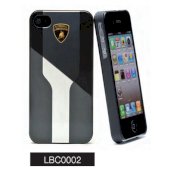 Ốp lưng Lamborghini iPhone 4/4s LBC0002 (Đen bạc)