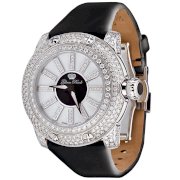 Glam Rock Women's GR80010 Special Edition Collection Diamond Accented Black Techno Watch