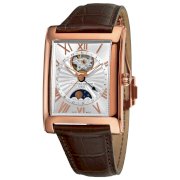 Frederique Constant Men's FC335MS4MC4 Carree Open Carree Open Mens Gold Plated Moonphase Date Watch 