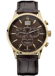 Edox Men's 10010 37RB BRIR Les Vauberts Chronograph Watch