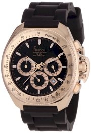 Freelook Men's HA6303RG-1 Aquamarina Iii Black Band and Dial Rose-Gold Case Watch