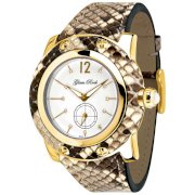 Glam Rock Women's GR10056 Miami Collection Diamond Accented Brown Python Watch