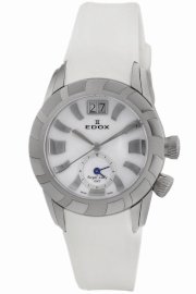 Edox Women's 62005 3 NAIN Royal Lady Mother of pearl Dial Date GMT Watch