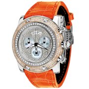 Glam Rock Women's GR80104 Special Edition Collection Chronograph Diamond Leather Watch