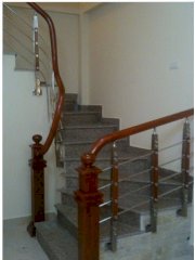 Cầu thang Vip gỗ Inox VIP01