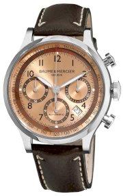 Baume & Mercier Capeland Automatic Chronograph Steel Mens Luxury Strap Watch MOA08839