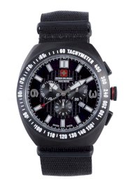 Swiss Military Calibre Men's 06-4C2-13-007T Commando Black IP Tachymeter Chronograph Date Watch