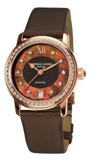 Frederique Constant Women's FC303CHD2PD4 Ladies Automatic Brown Diamond Dial Watch