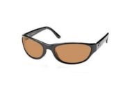 Costa Del Mar Sunglasses - Triple Tail / Frame: Shiny Black Lens: Polarized Amber Wave 400 Glass 