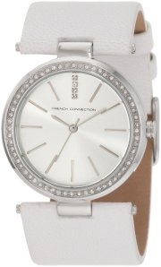 French Connection Women's FC1081SS Classic White Crystals Watch