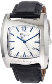 Ferragamo Women's F51LBQ9921 S004 Vara Blue Genuine Alligator Leather Watch